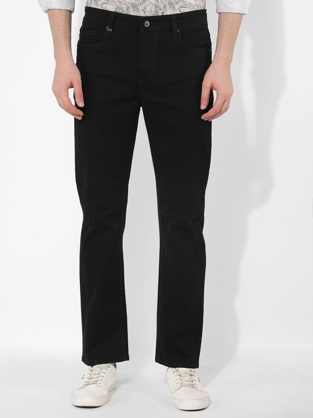 Numero Uno Men Solid Black Jeans
